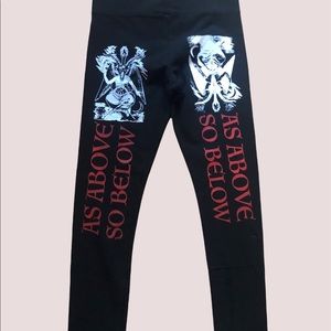 Baphomet leggings LARGE Size as above so below